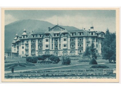 Slovensko, Vysoké Tatry, Starý Smokovec, Grandhotel, cca 1923