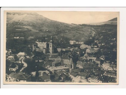 Slovensko, Bánská Štiavnica, celkový pohled, cca 1930