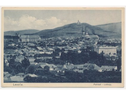 Slovensko, Levoča, celkový pohled, cca 1925