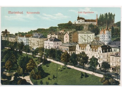 08 - Chebsko, Mariánské Lázně, Café Egerländer, cca 1917