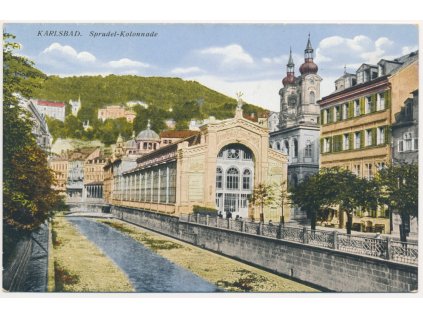 25 - Karlovy Vary (Karlsbad), Sprudel Kolonnade, cca 1911
