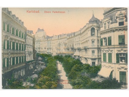 25 - Karlovy Vary (Karlsbad), Obere Parkstrasse, cca 1909