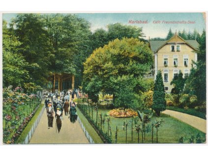 25 - Karlovy Vary (Karlsbad), CaféFreundschafts-Saal, cca 1911