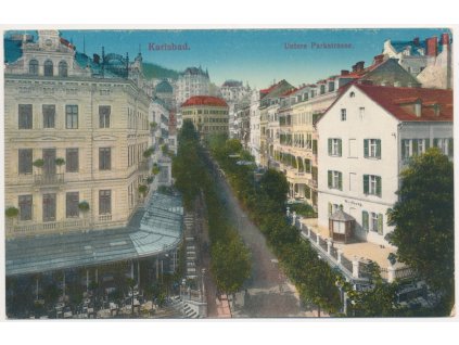 25 - Karlovy Vary (Karlsbad), Untere Parkstrasse, cca 1911