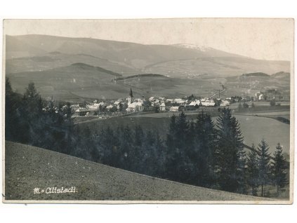 62 - Šumpersko, Staré Město, celkový pohled, cca 1931