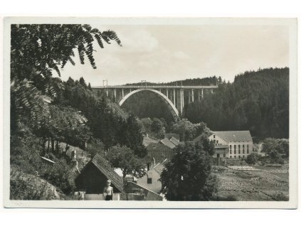64 - Táborsko, Bechyně, Bechyňský most Duha a okolí, cca 1939