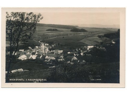 70 - Orlickoústecko, Mladkov (Wichstadtl), celkový pohled, cca 1930