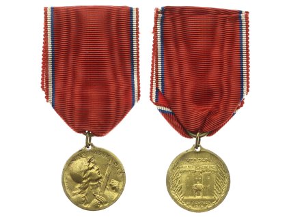 Francie, Médaille de Verdun (Verdunská medaile), stuha, stav 1/1/1