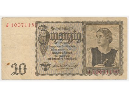 Německo, 20 Marek, 1939, oběhový stav