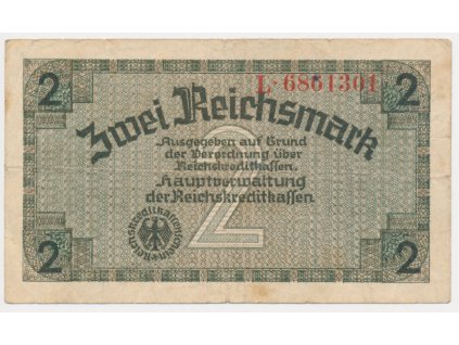 Německo, 2 Reichsmark, (1939), oběhový stav