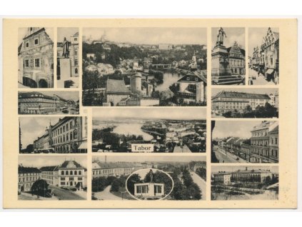 64 - Tábor, 13-ti záběr dominant města, cca 1940