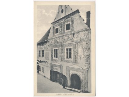 64 - Tábor, Stárkův dům, oživená partie, cca 1927