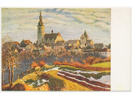 64 - Tábor, Pohled na město, V. Malý, cca 1930