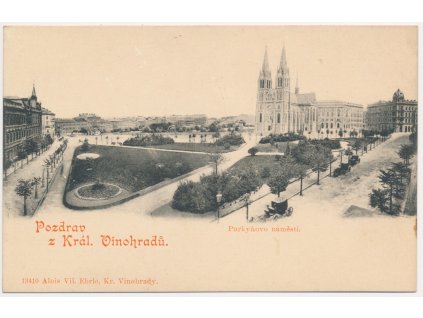 49 - Praha, pohled na Purkyňovo náměstí, cca 1904
