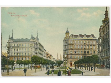 49 - Praha, oživené Komenského náměstí, cca 1907