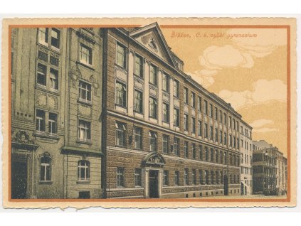 49 - Praha, Žižkov, C. k. vyšší gymnázium, cca 1917