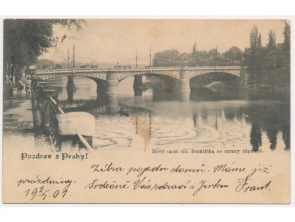 49 - Praha, Nový most cís. Františka Josefa, cca 1901