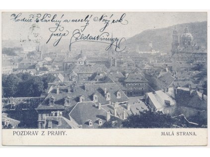 49 - Praha, Malá Strana, celkový pohled, cca 1908