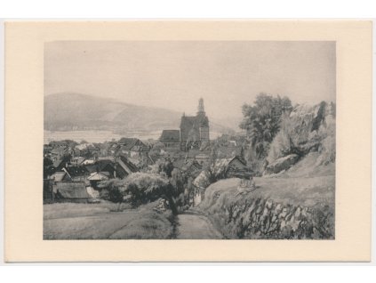 48 - Prachatice, pohled na město, cca 1939