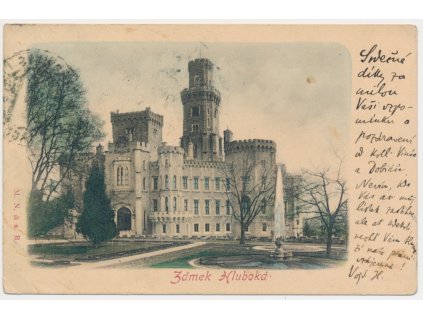 12 - Českobudějovicko, Hluboká nad Vltavou, Zámek Hluboká, cca 1903