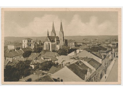 70 - Orlickoústecko, Vysoké Mýto, pohled na město, cca 1942