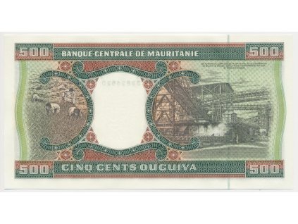 Mauritánie, 500 Ouguiya, 2002, stav UNC