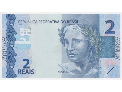 Brazílie, 2 Reais, 2010, stav UNC