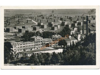 67 - Třebíčsko, Borovina, celkový pohled na "Novou Borovinu", cca 1946