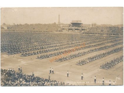 VIII. slet všesokolský v Praze, foto Bruner - Dvořák, cca 1926