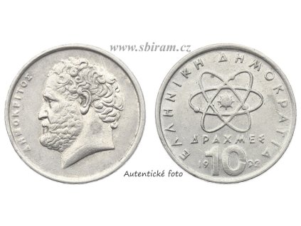 Řecko, mince 10 Drachma, 1992...viz autentické foto