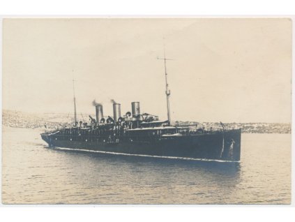 K.U.K. Kriegsmarine, pohled na loď S.M.S. Gäa, 1915