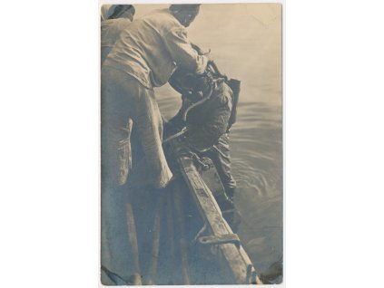 Potapěč - K.U.K. Kriegsmarine, detailní pohled, cca 1916