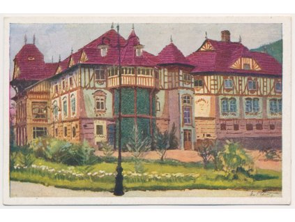 73 - Zlínsko, Luhačovice, Janův dům, dle orig. Alex. J. Pelíška, cca 1925