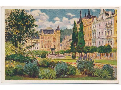 08 - Chebsko, Mariánské Lázně, Lázeňské domy, dle orig. E. Kosy, cca 1925