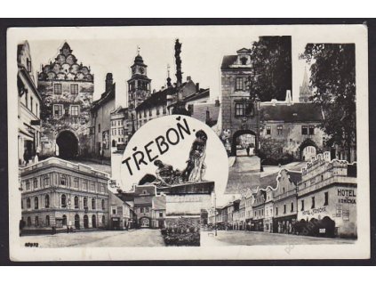 24 - Jindřichohradecko, Třeboň, části města, cca 1935