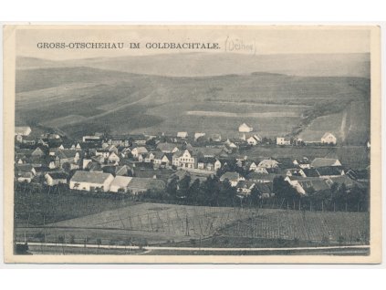 34 - Lounsko, Očihov, celkový pohled na obec, cca 1938