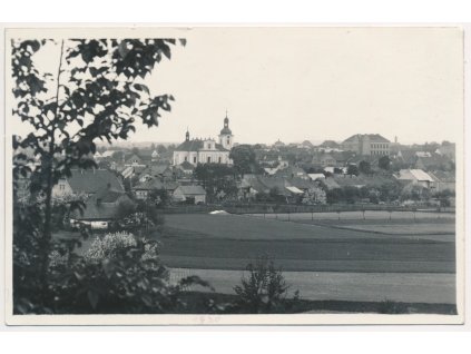 22 - Jičínsko, Libáň, Pohled na město, cca 1930