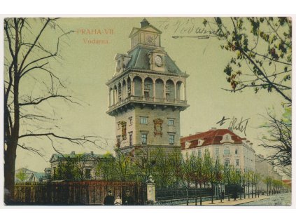 49 - Praha, Vodárenská věž Letná, cca 1908