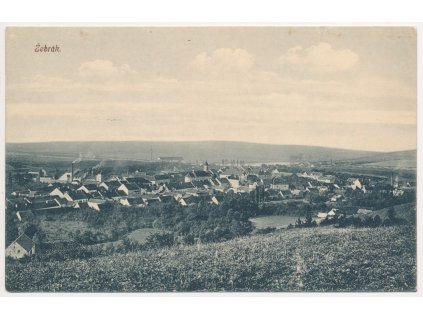 02 - Berounsko, Žebrák, Celkový pohled na město, cca 1914