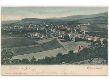 02 - Berounsko, Zdice, Celkový pohled, cca 1904
