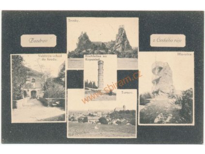 58 - Semilsko, Český ráj,5 - ti záběr dominant (Valdštýn, Turnov..)1925