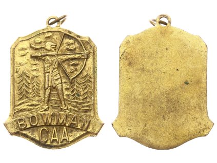 Střelecký medailon Bowmann, rozměr 35x30mm
