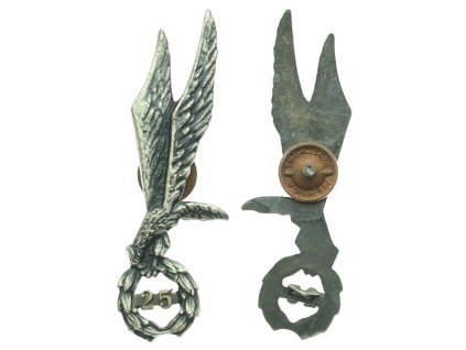 Polsko, AE odznak parašutistů za 25 seskoků, stav 1/1