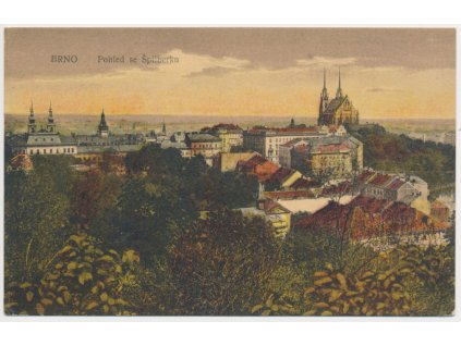 04 - Brno, pohled na město ze Špilberku, cca 1925