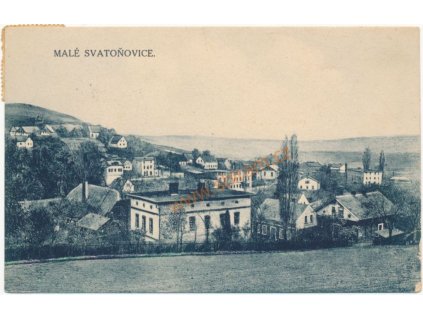 66 - Trutnovsko, Malé Svatoňovice, celkový pohled, cca 1940