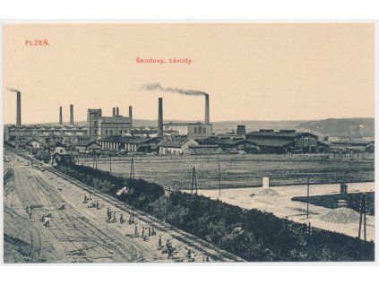 47 - Plzeň, Škodovy závody - továrna, cca 1911