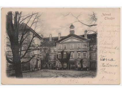 01 - Benešovsko, Tloskov, zámek, cca 1903