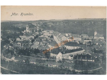 74 - Znojemsko, Moravský Krumlov, celkový pohled, cca 1919