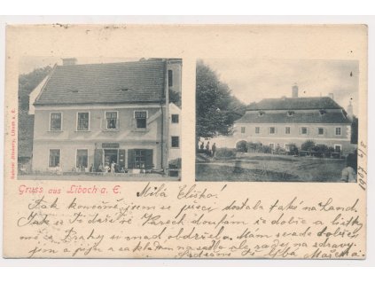 35 - Mělnicko, Liběchov, 2 záběr oživených partií, cca 1907