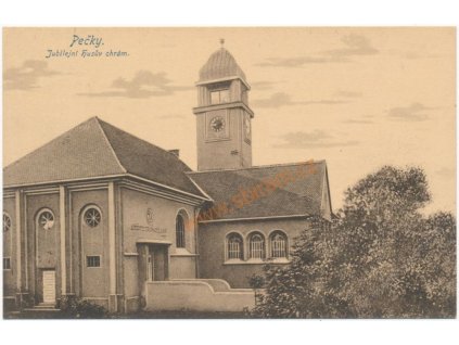 29 - Kolínsko, Pečky, Jubilejní Husův chrám, cca 1916